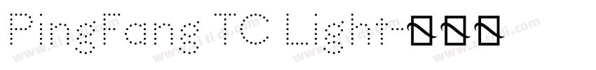 PingFang TC Light字体转换